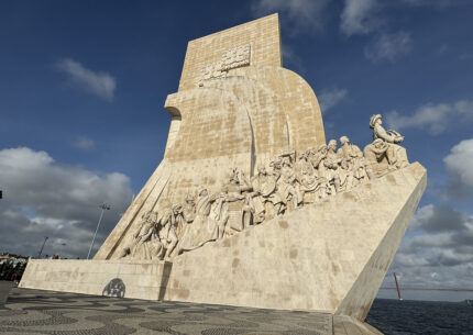 Monument to the Discoveries in Lisbon overlooking the Tagus River